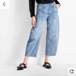 Future Collective Mid Rise Barrel Jean